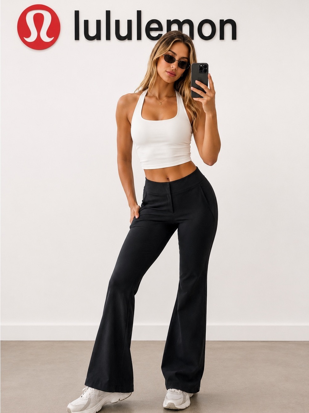 Lululemon Black High-Rise Flared Pants Size 6 | Yoga  this pants are almost new